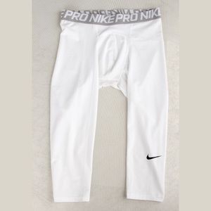 NIKE Pro White Leggings Men's M
